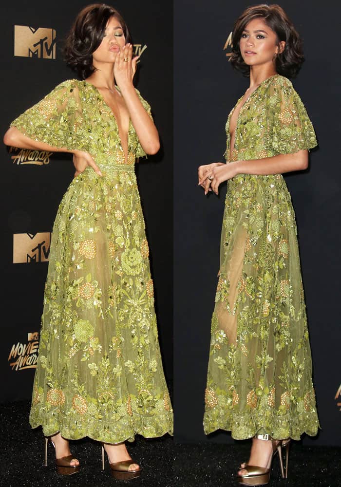 Zendaya looks ethereal in a Zuhaie Murad couture creation